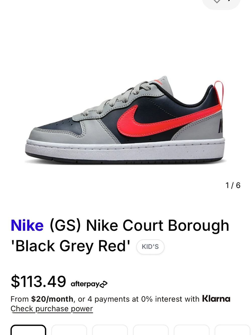 Nike Black Shoe Insole with Red Logo